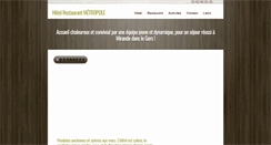 Desktop Screenshot of hotel-metropole-gers.fr